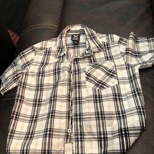 Kids short sleeve button up